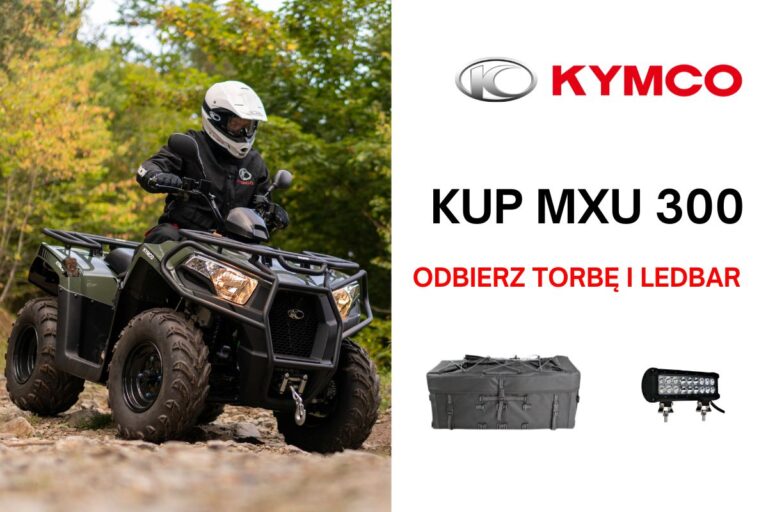 Read more about the article Kup KYMCO MXU 300, zgarnij torbę ATV i Ledbar!